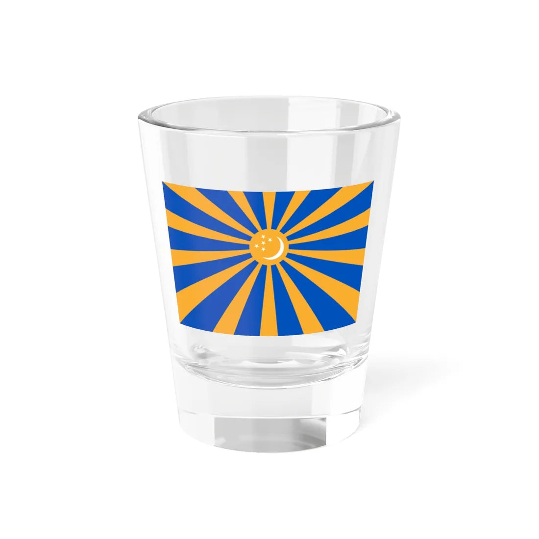 Old Flag of the Turkmenistan Air Forces (Turkmenistan) Shot Glass 1.5oz 1.5oz - Go Mug Yourself