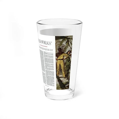 Old Folks, Collier's, April 12, 1952 (Magazine Illustration) Pint Glass 16oz - Go Mug Yourself