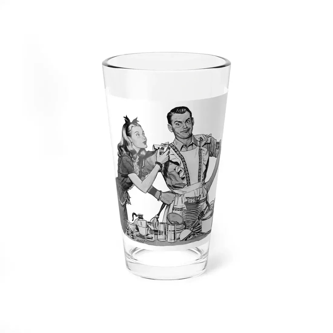 Old Gold cigarettes advertisement, 1945 (Magazine Illustration) Pint Glass 16oz 16oz - Go Mug Yourself