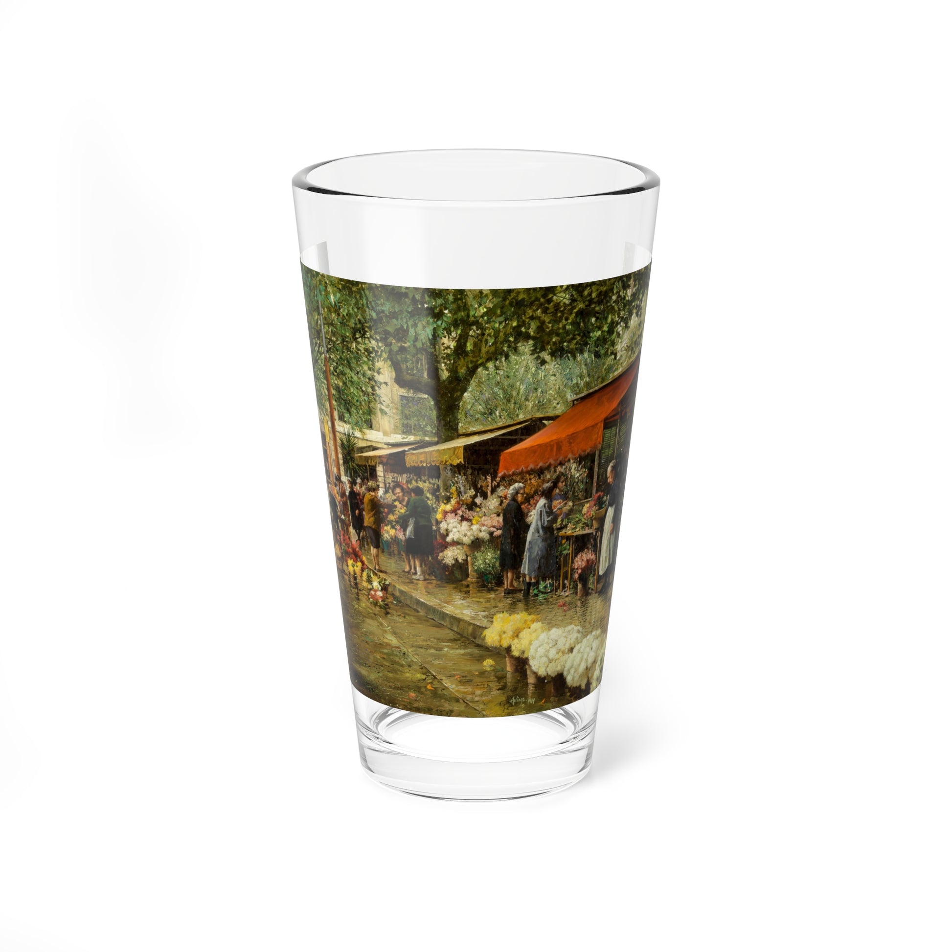 Old Lady in Black - Valencia, 1969 (Magazine Illustration) Pint Glass 16oz-16oz-Go Mug Yourself