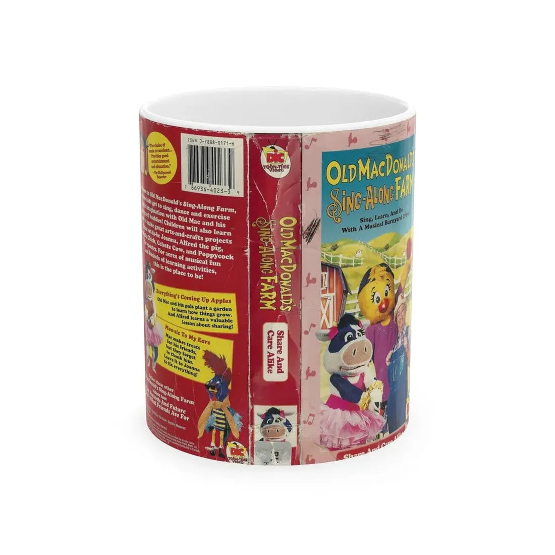 OLD MACDONALDS SING ALONG FARM (VHS COVER) - White Coffee Mug 11oz - Go Mug Yourself