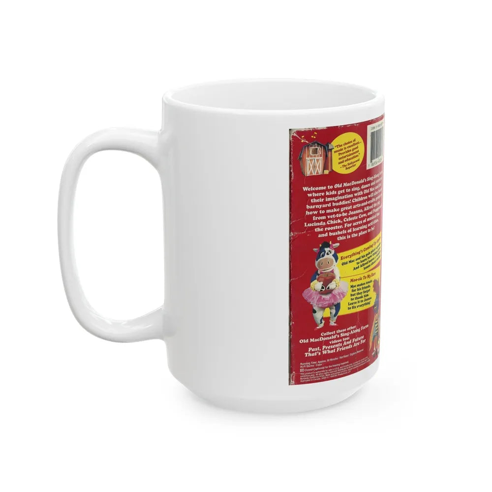 OLD MACDONALDS SING ALONG FARM (VHS COVER) - White Coffee Mug-Go Mug Yourself