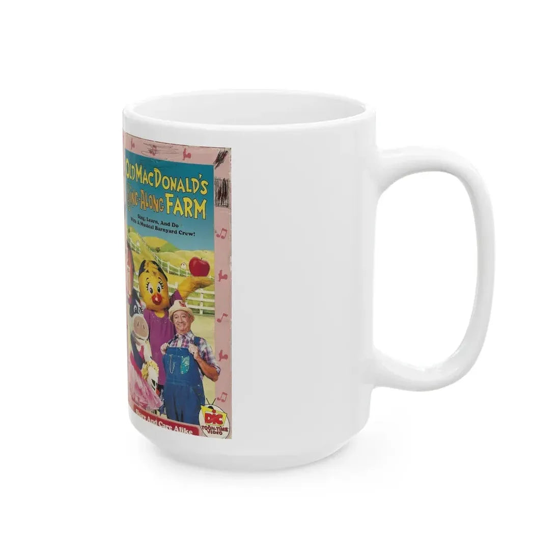 OLD MACDONALDS SING ALONG FARM (VHS COVER) - White Coffee Mug - Go Mug Yourself