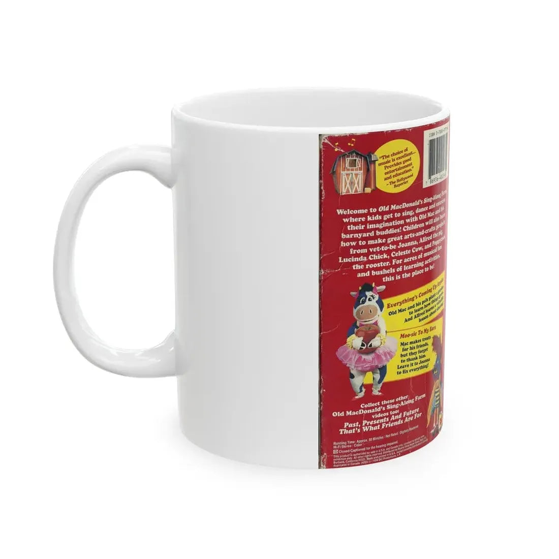 OLD MACDONALDS SING ALONG FARM (VHS COVER) - White Coffee Mug - Go Mug Yourself