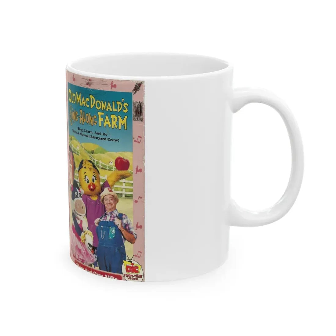 OLD MACDONALDS SING ALONG FARM (VHS COVER) - White Coffee Mug - Go Mug Yourself