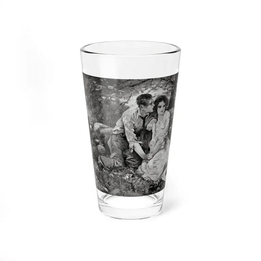 Old Maid Caroline, McCall's magazine, July 1922 (Magazine Illustration) Pint Glass 16oz 16oz - Go Mug Yourself