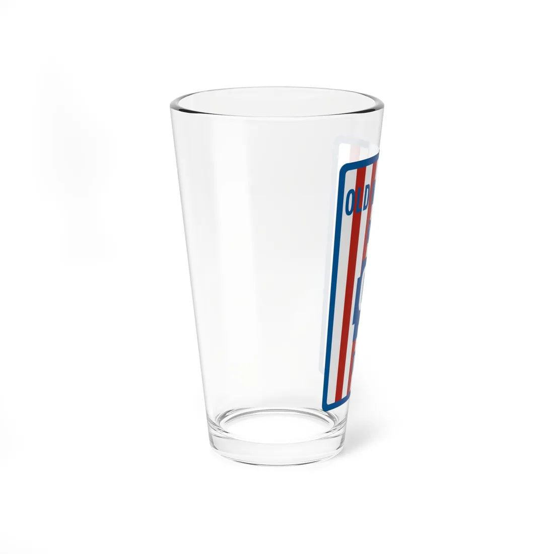 Old National Road Tour shield template (Ohio) (Road Sign) Pint Glass 16oz - Go Mug Yourself