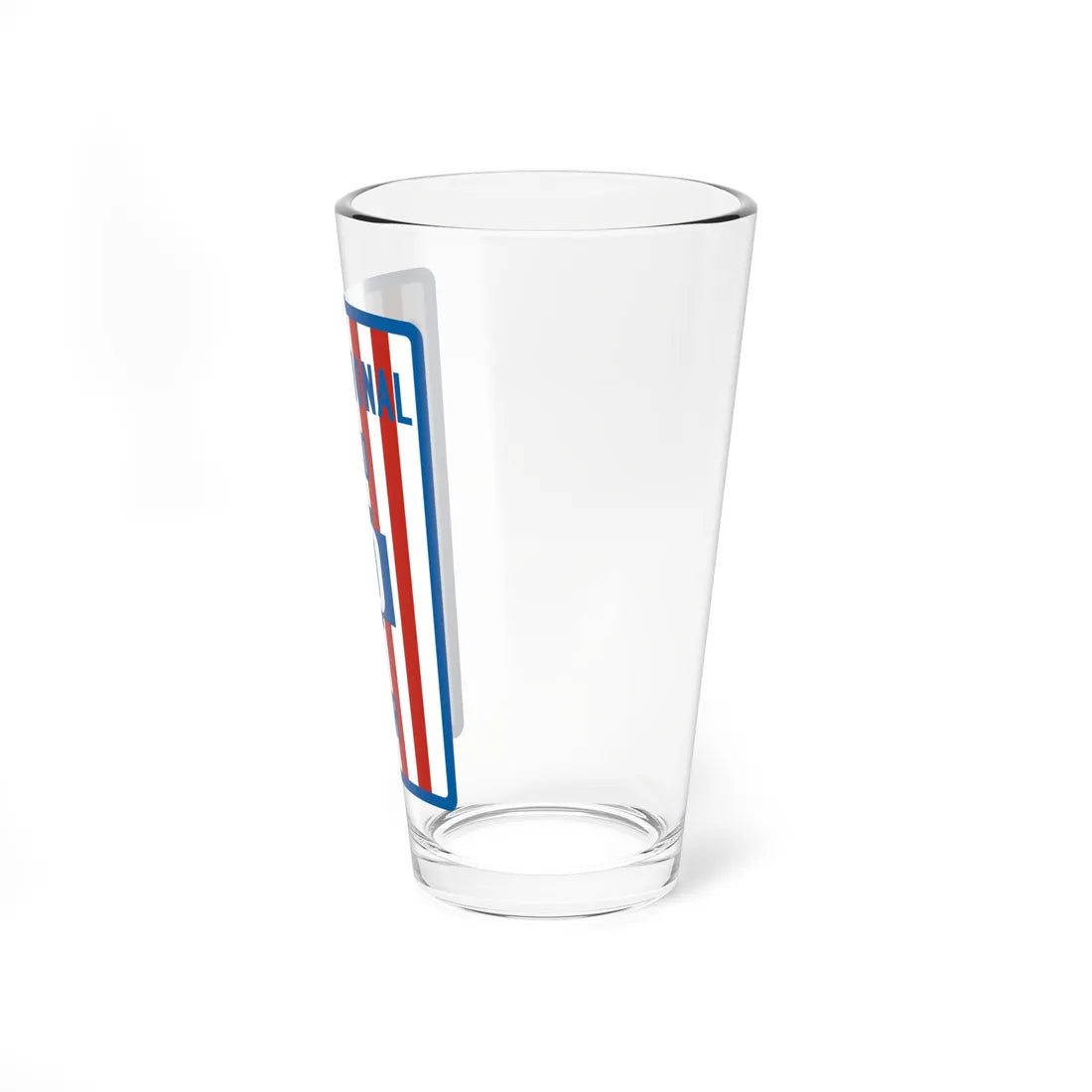 Old National Road Tour shield template (Ohio) (Road Sign) Pint Glass 16oz - Go Mug Yourself