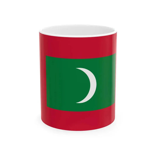 Old State Flag of Maldives (Maldives) White Coffee Mug 11oz - Go Mug Yourself