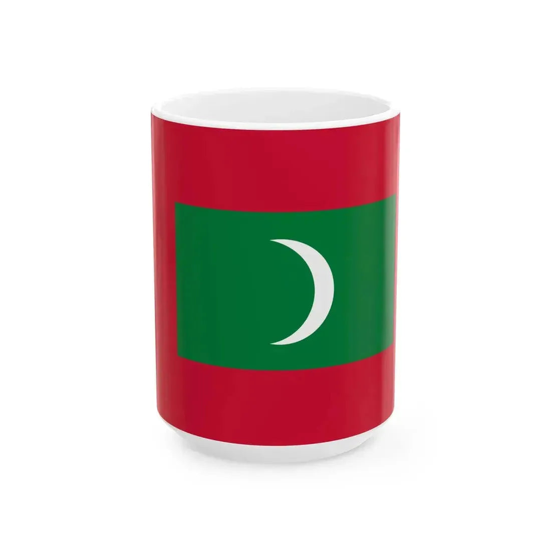 Old State Flag of Maldives (Maldives) White Coffee Mug 15oz - Go Mug Yourself