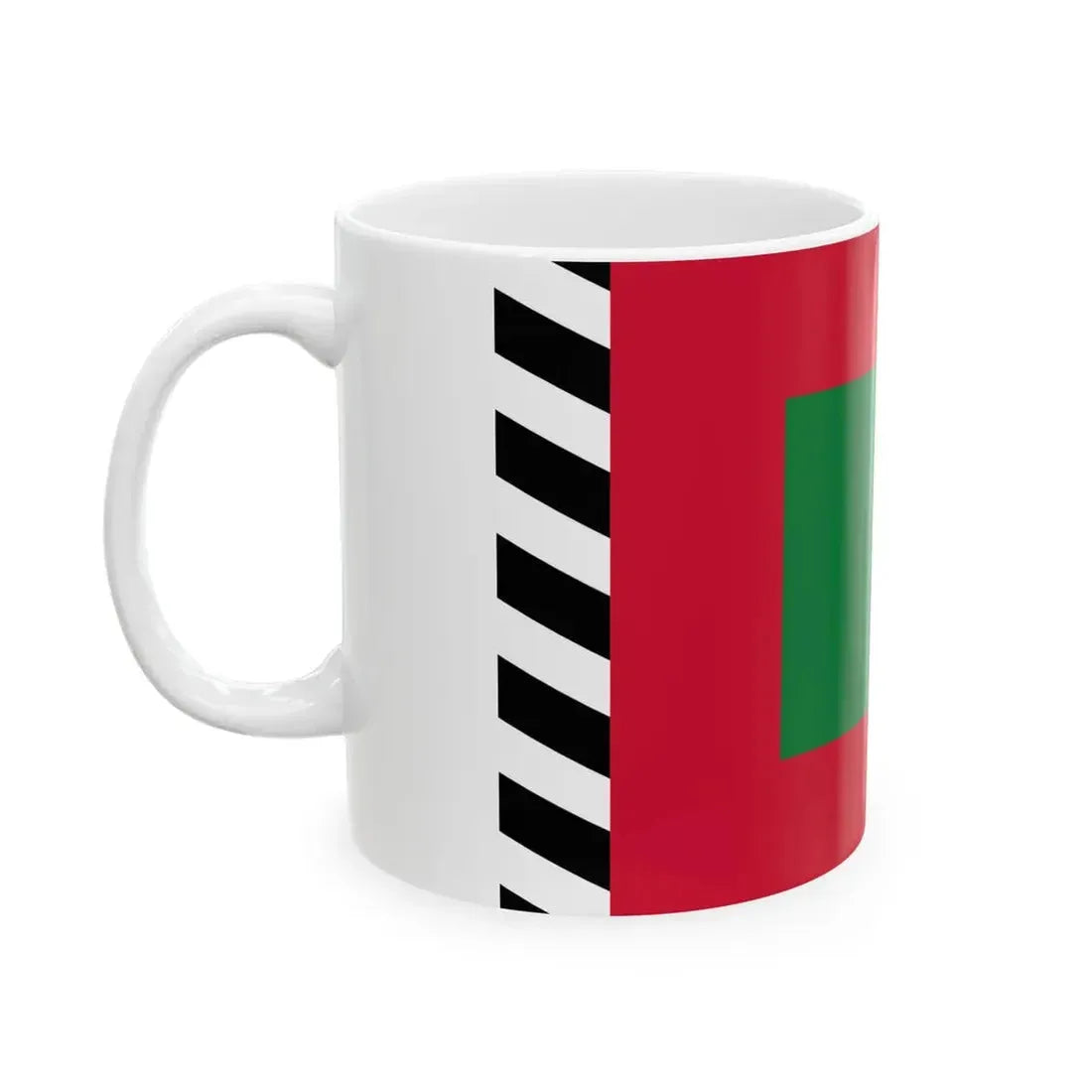Old State Flag of Maldives (Maldives) White Coffee Mug - Go Mug Yourself