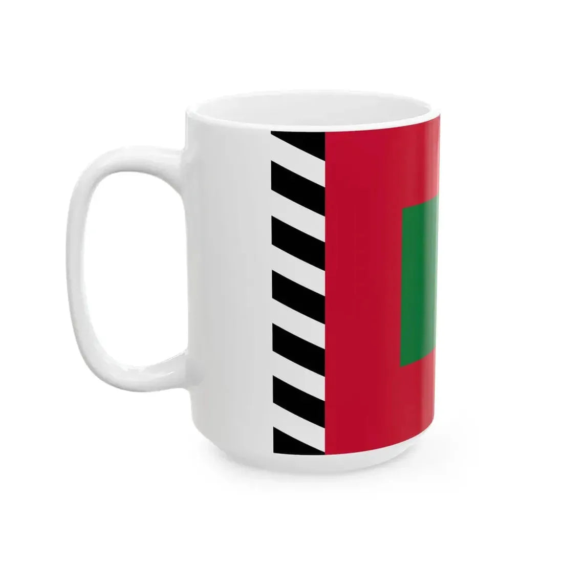 Old State Flag of Maldives (Maldives) White Coffee Mug - Go Mug Yourself