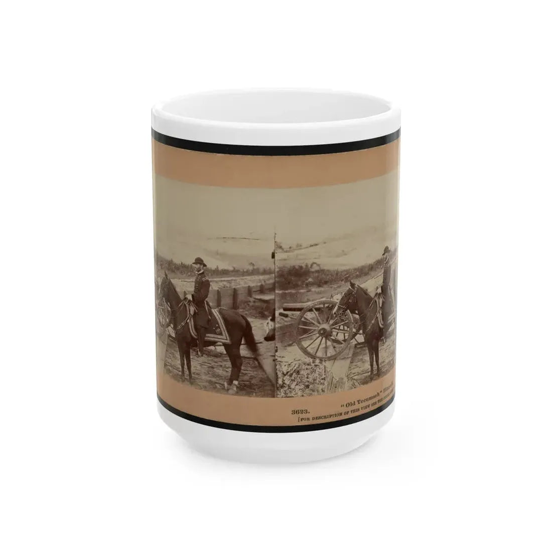 Old Tecumseh  Himself (U.S. Civil War) White Coffee Mug 15oz - Go Mug Yourself
