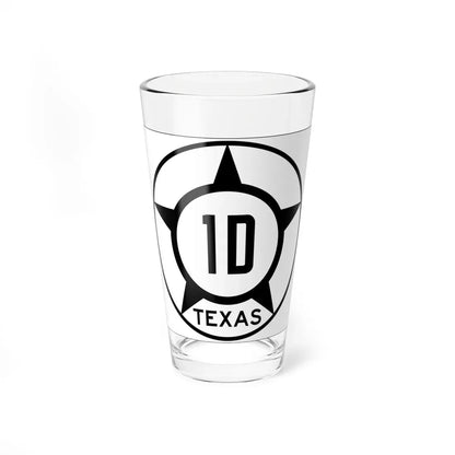 Old Texas 1D (Texas) (Road Sign) Pint Glass 16oz 16oz - Go Mug Yourself