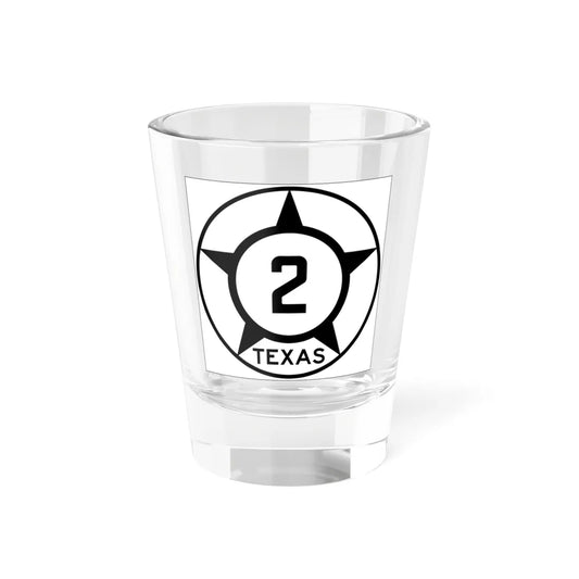 Old Texas 2 (Texas) (Road Sign) Shot Glass 1.5oz 1.5oz - Go Mug Yourself