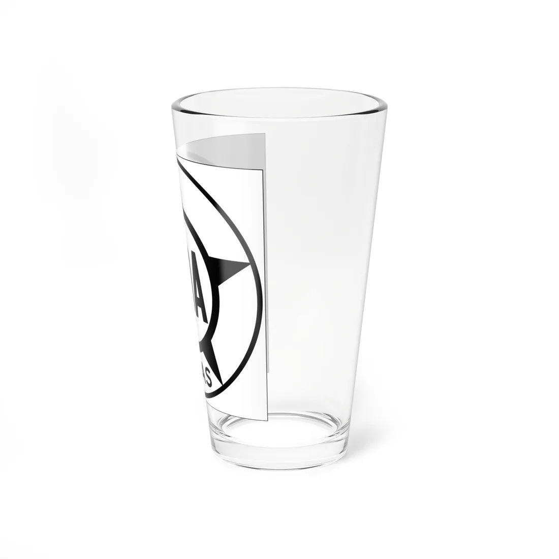 Old Texas 20A (Texas) (Road Sign) Pint Glss 16oz - Go Mug Yourself