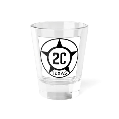 Old Texas 2C (Texas) (Road Sign) Shot Glass 1.5oz 1.5oz - Go Mug Yourself