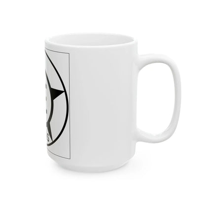 Old Texas 2E (Texas) (Road Sign) White Coffee Mug - Go Mug Yourself