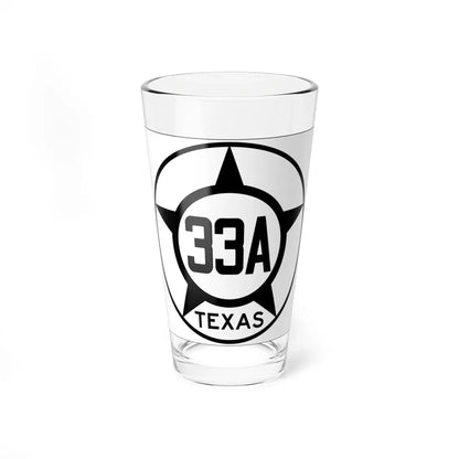 Old Texas 33A (Texas) (Road Sign) Pint Glass 16oz 16oz - Go Mug Yourself