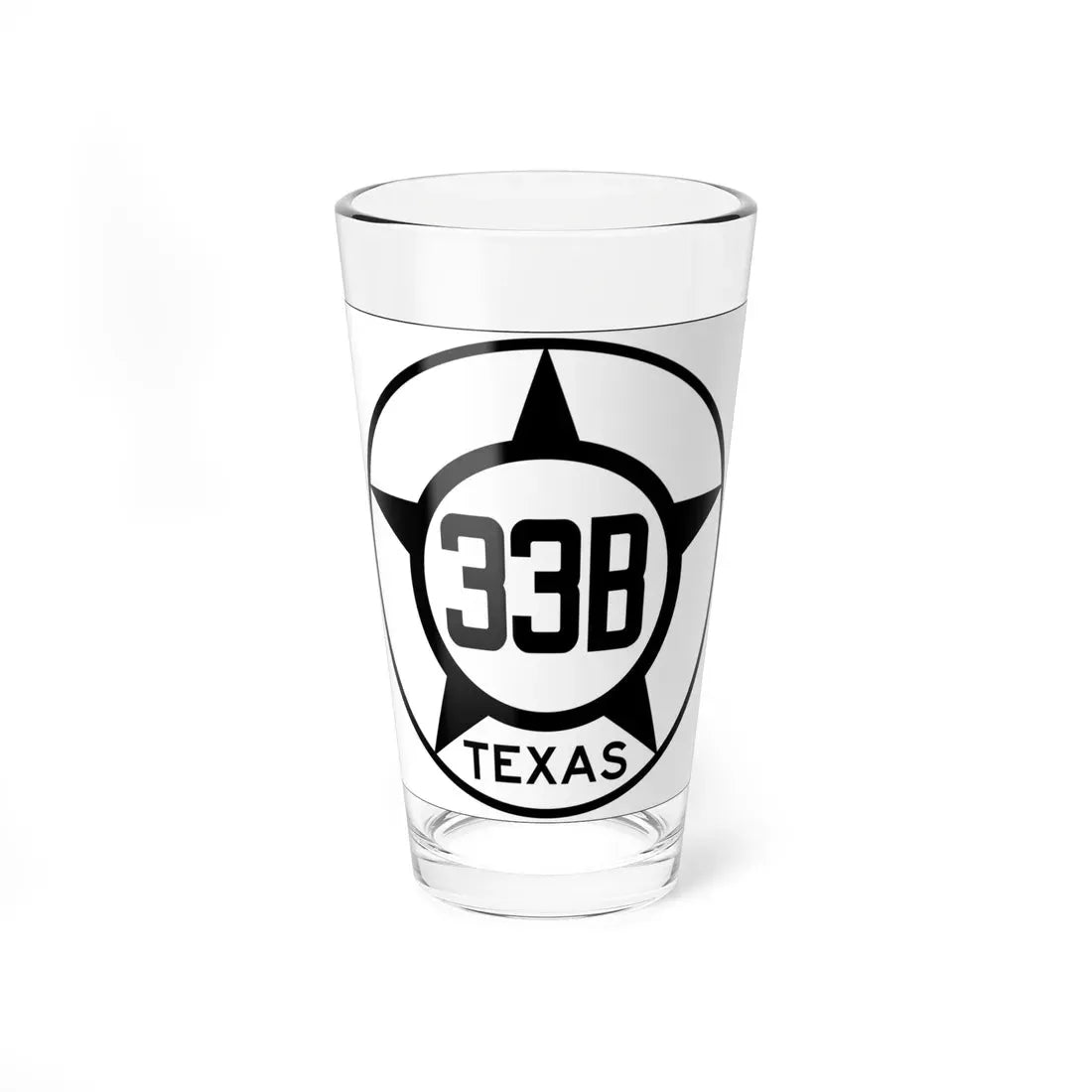 Old Texas 33B (Texas) (Road Sign) Pint Glass 16oz 16oz - Go Mug Yourself