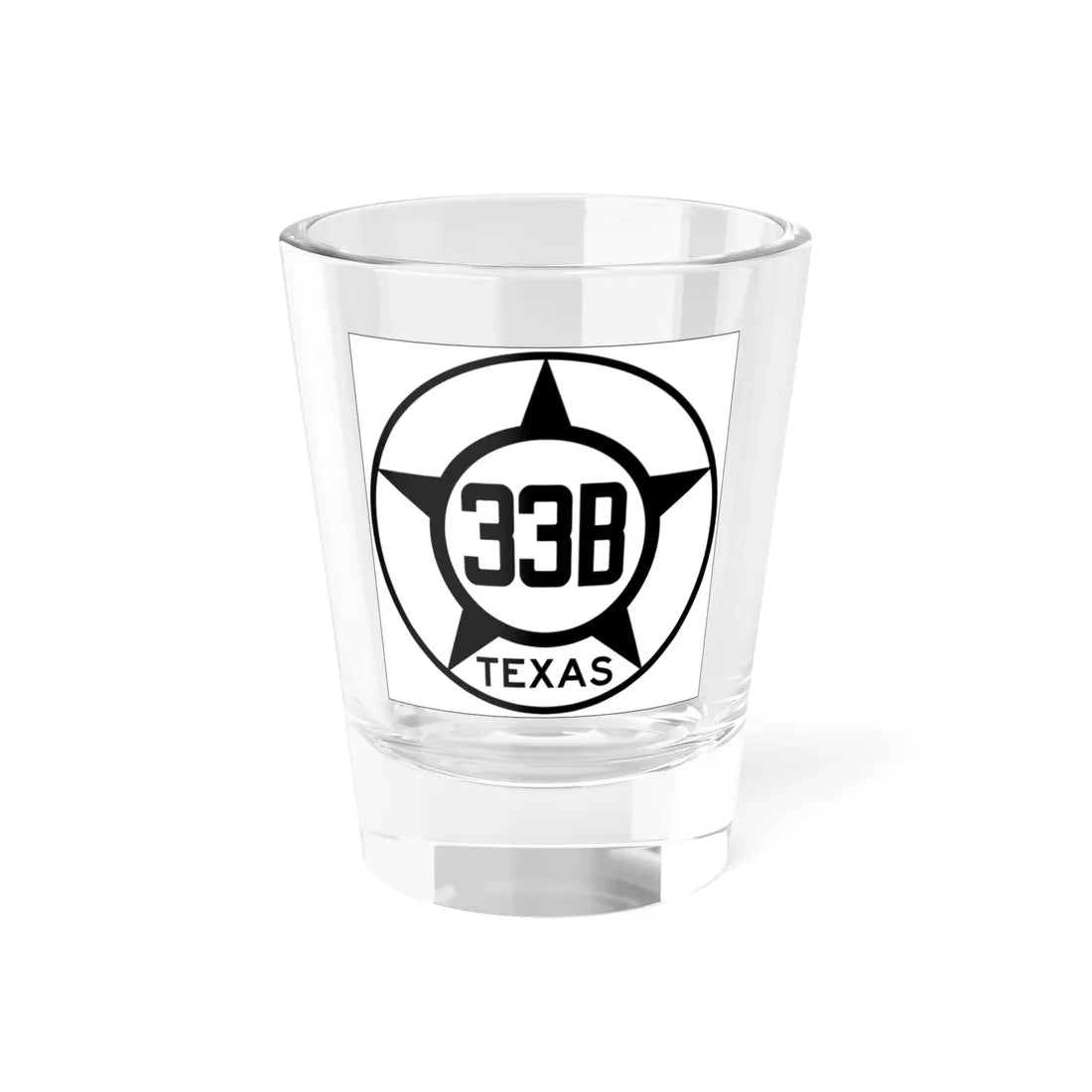 Old Texas 33B (Texas) (Road Sign) Shot Glass 1.5oz 1.5oz - Go Mug Yourself