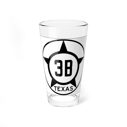 Old Texas 3B (Texas) (Road Sign) Pint Glass 16oz 16oz - Go Mug Yourself
