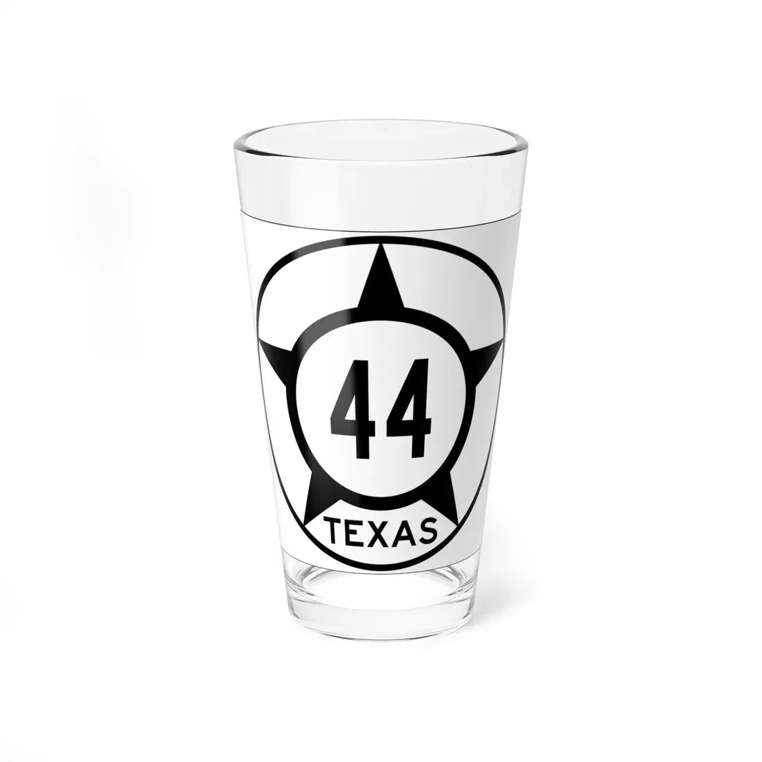 Old Texas 44 (Texas) (Road Sign) Pint Glass 16oz 16oz - Go Mug Yourself