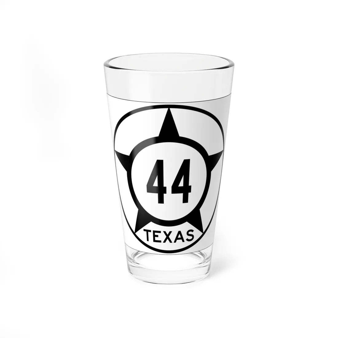Old Texas 44 (Texas) (Road Sign) Pint Glss 16oz 16oz - Go Mug Yourself