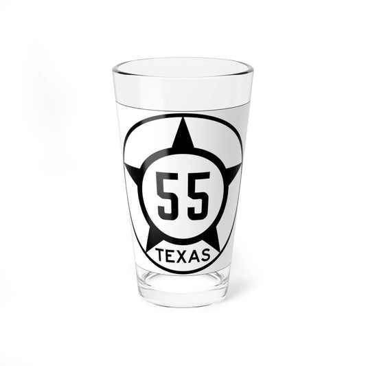Old Texas 55 (Texas) (Road Sign) Pint Glss 16oz 16oz - Go Mug Yourself