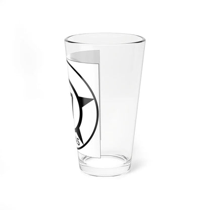 Old Texas 57 (Texas) (Road Sign) Pint Glss 16oz - Go Mug Yourself