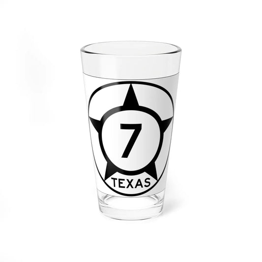 Old Texas 7 (Texas) (Road Sign) Pint Glss 16oz 16oz - Go Mug Yourself