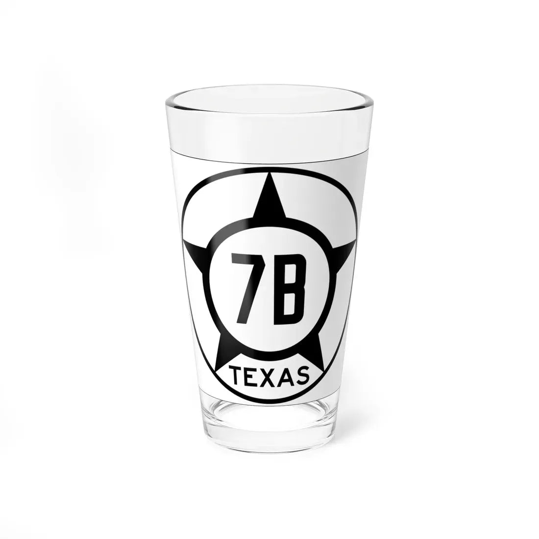Old Texas 7B (Texas) (Road Sign) Pint Glass 16oz 16oz - Go Mug Yourself