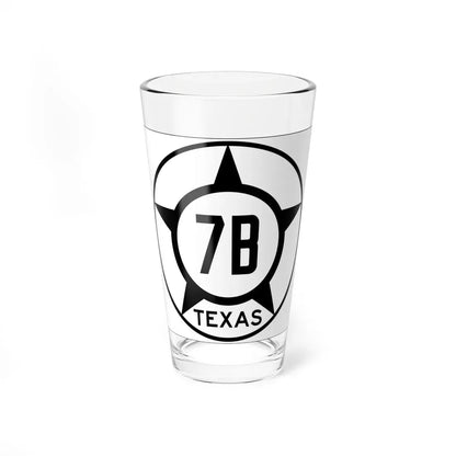 Old Texas 7B (Texas) (Road Sign) Pint Glass 16oz 16oz - Go Mug Yourself