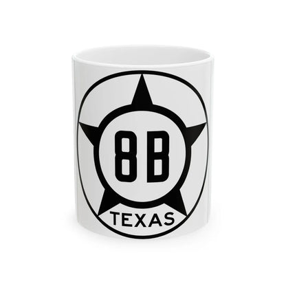 Old Texas 8B (Texas) (Road Sign) White Coffee Mug 11oz - Go Mug Yourself