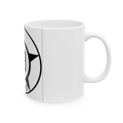 Old Texas 8B (Texas) (Road Sign) White Coffee Mug - Go Mug Yourself