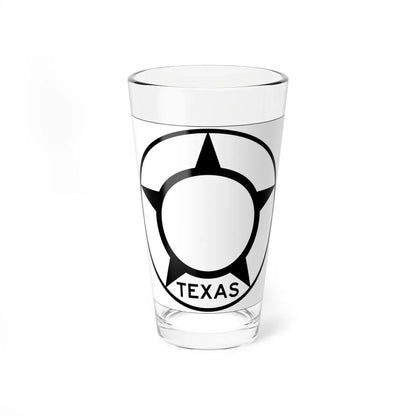 Old Texas blank (Texas) (Road Sign) Pint Glass 16oz 16oz - Go Mug Yourself