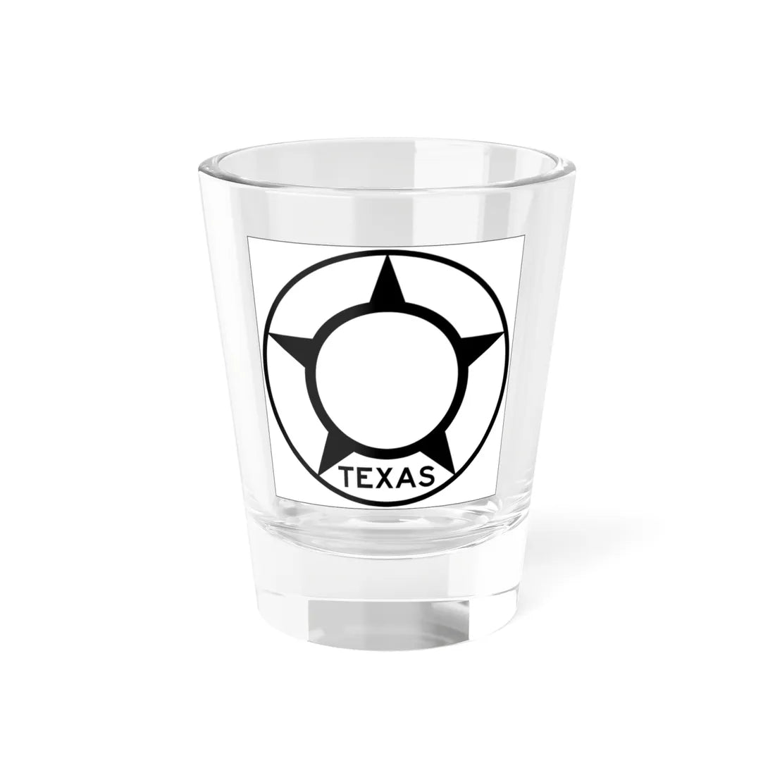 Old Texas blank (Texas) (Road Sign) Shot Glass 1.5oz 1.5oz - Go Mug Yourself