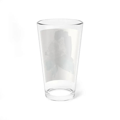 Old Woman with Pipe Illustration (Magazine Illustration) Pint Glass 16oz - Go Mug Yourself