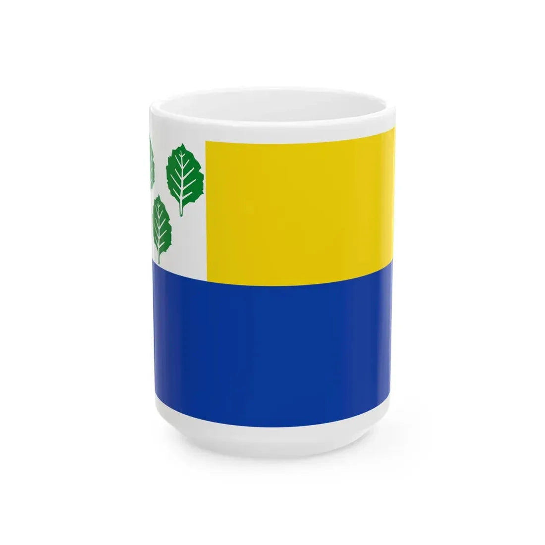 Oldebroek vlag (Netherlands) White Coffee Mug 15oz - Go Mug Yourself
