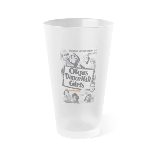 OLGA'S DANCE HALL GIRLS 1969 Movie Poster - Frosted Pint Glass 16oz 16oz Frosted - Go Mug Yourself