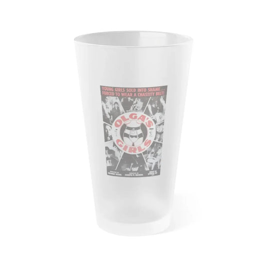 OLGA'S GIRLS 1964 Movie Poster - Frosted Pint Glass 16oz 16oz Frosted - Go Mug Yourself
