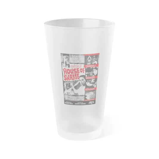 OLGA'S HOUSE OF SHAME 1964 Movie Poster - Frosted Pint Glass 16oz 16oz Frosted - Go Mug Yourself
