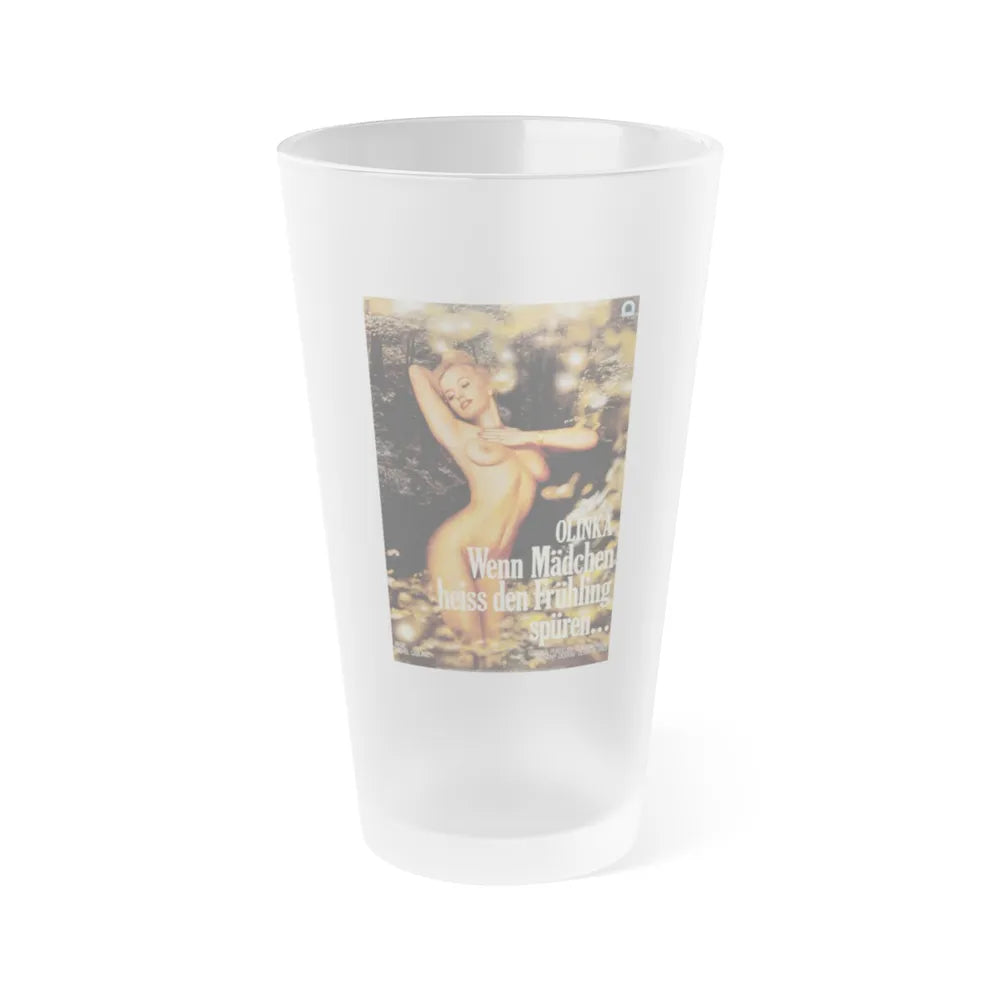 OLINKA WENN MADCHEN HEISS DER FRUHLING SPUREN 1982 Movie Poster - Frosted Pint Glass 16oz-16oz-Frosted-Go Mug Yourself