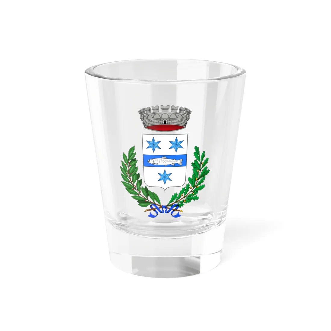 Olivetta San Michele-Stemma (Italy) (Coat of Arms) Shot Glass 1.5oz 1.5oz - Go Mug Yourself
