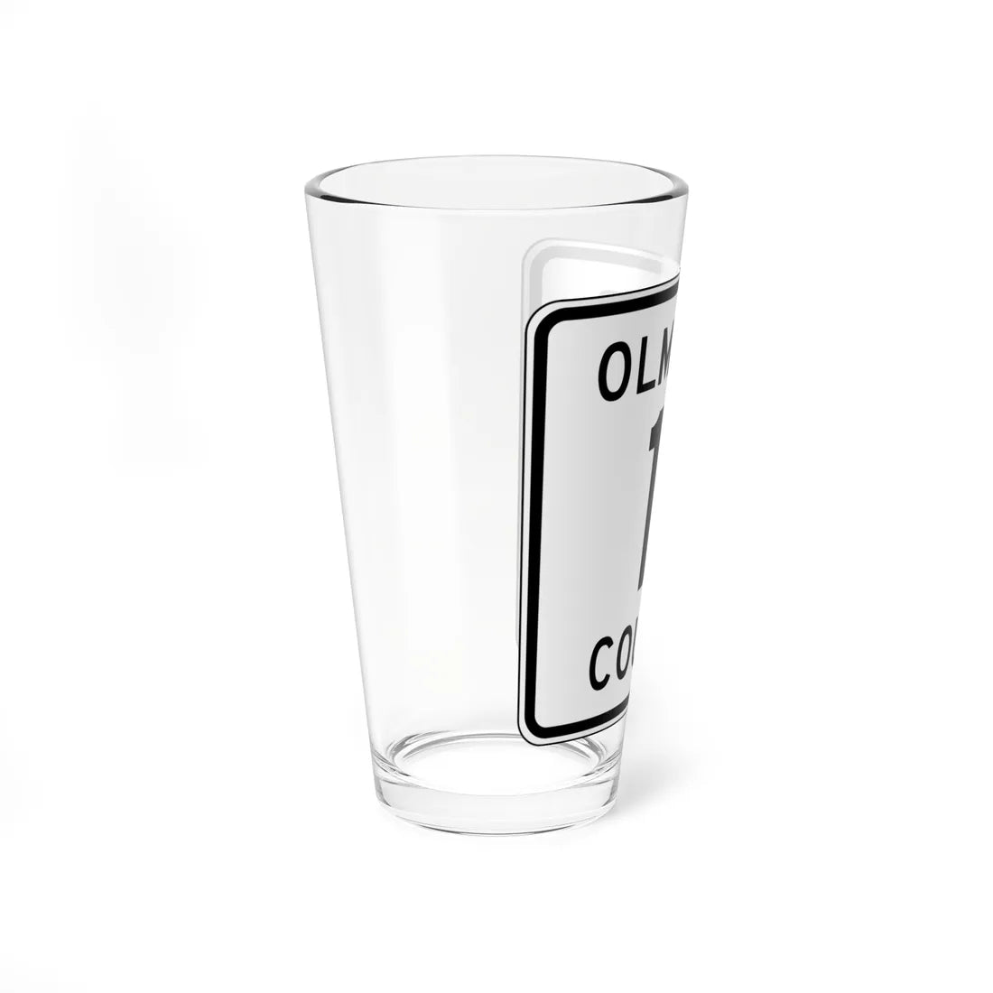 Olmsted County Route 11 (Minnesota) (Road Sign) Pint Glss 16oz - Go Mug Yourself