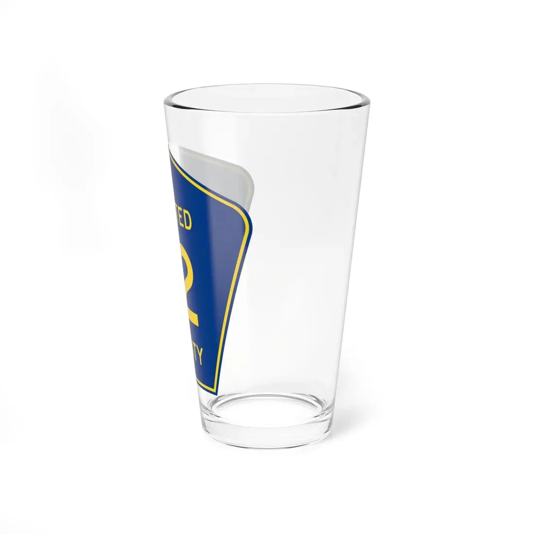 Olmsted County Route 12 (Minnesota) (Road Sign) Pint Glass 16oz - Go Mug Yourself
