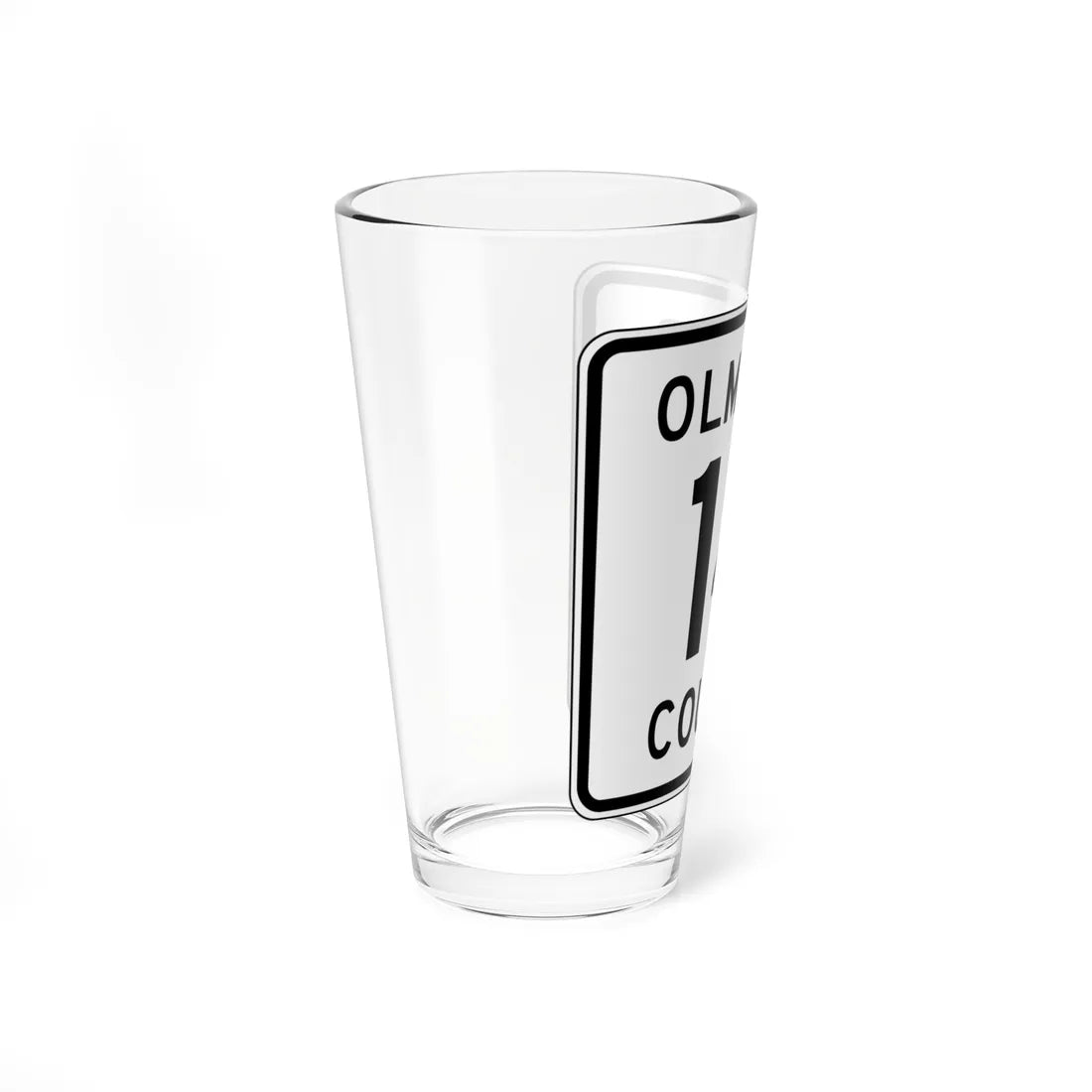 Olmsted County Route 14 (Minnesota) (Road Sign) Pint Glss 16oz - Go Mug Yourself