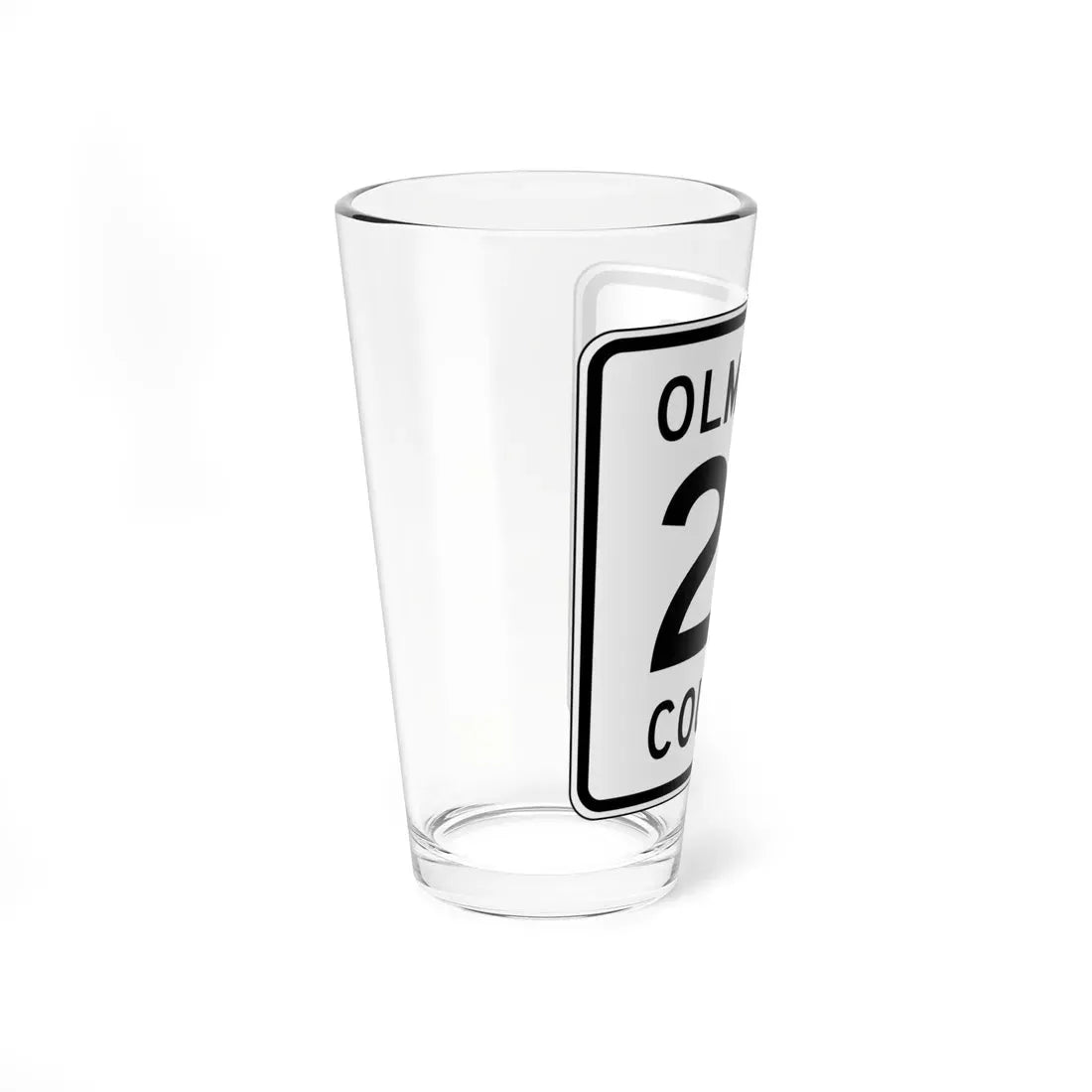 Olmsted County Route 25 (Minnesota) (Road Sign) Pint Glass 16oz - Go Mug Yourself