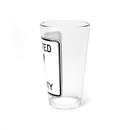 Olmsted County Route 7 MN (Minnesota) (Road Sign) Pint Glass 16oz - Go Mug Yourself