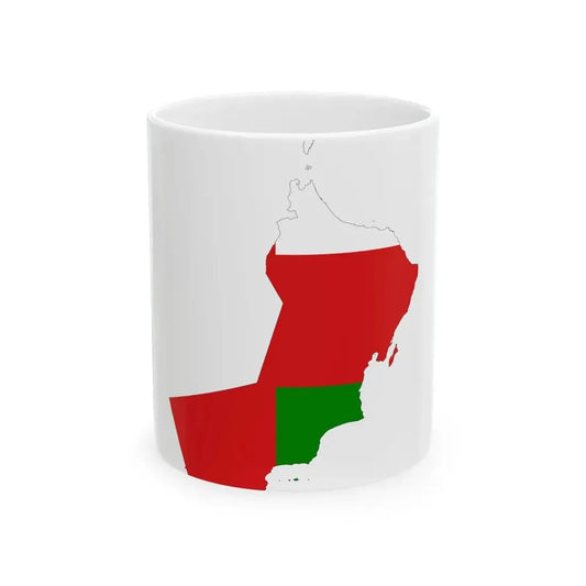 Oman-Flagmap (Oman) White Coffee Mug 11oz - Go Mug Yourself